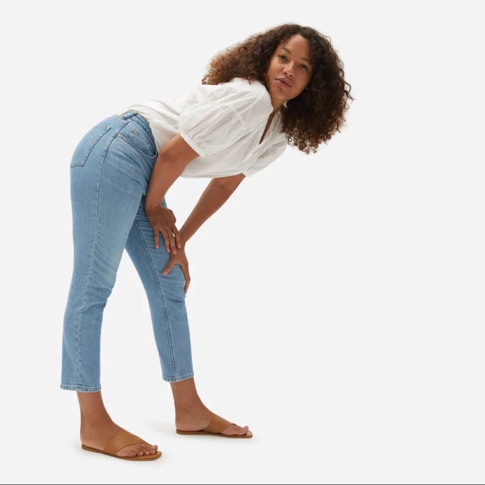 Everlane Curvy Cheeky Straight Jean (ankle length)